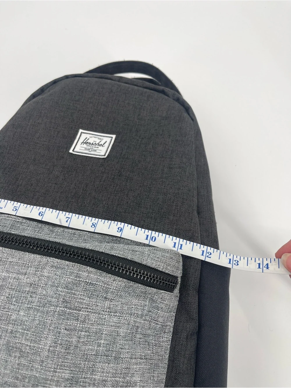 Herschel Nova Mid-Volume Two-Tone Charcoal Grey Backpack Trendy Classic Quality